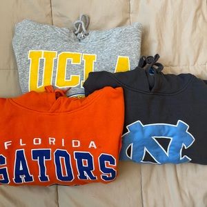 College hoodie sweatshirts - bundle of 3